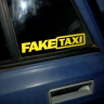 Наклейка Наклейка на авто FAKE TAXI, 50х10 см