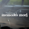 Наклейка Наклейка на авто Memento mori / Помни о смерти, 50х10 см