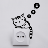 Наклейка Интерьерная наклейка котенок на выключатель