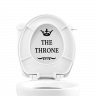 Наклейка Интерьерная наклейка The THRONE в туалет, 17х23 см