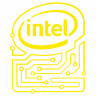 Наклейка на ноутбук Intel микросхема