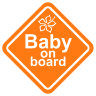 Наклейка Baby on board (предупреждение)