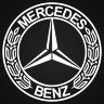 Наклейка Mercedes (старый логотип)