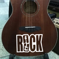 Наклейка ROCK на гитару