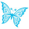 Наклейка бабочка 4