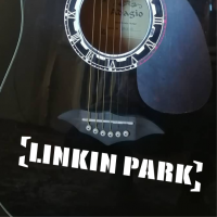 Наклейка Linkin Park на гитару
