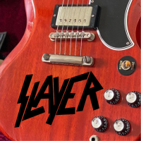 Наклейка Slayer на гитару