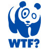 Наклейка панда wtf