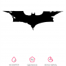 Наклейка Наклейка The Batman черная