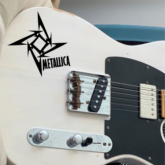 Наклейка logo metallica на гитару