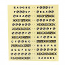 Наклейка Наклейки с аккордами на гриф прозрачные