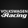 Наклейка надпись Volkswagen Racing