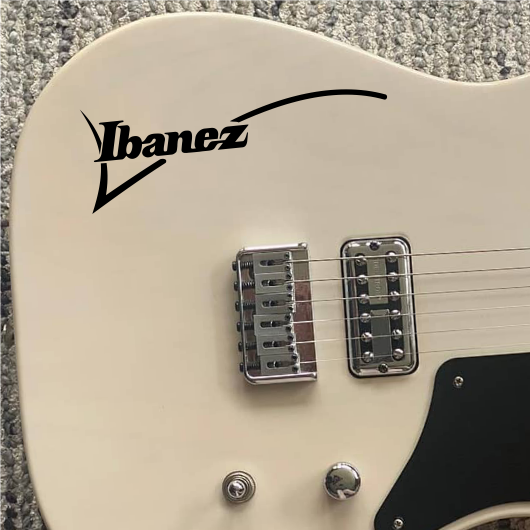 Наклейка логотип ibanez на гитару