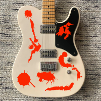Наклейка кровь на гитару